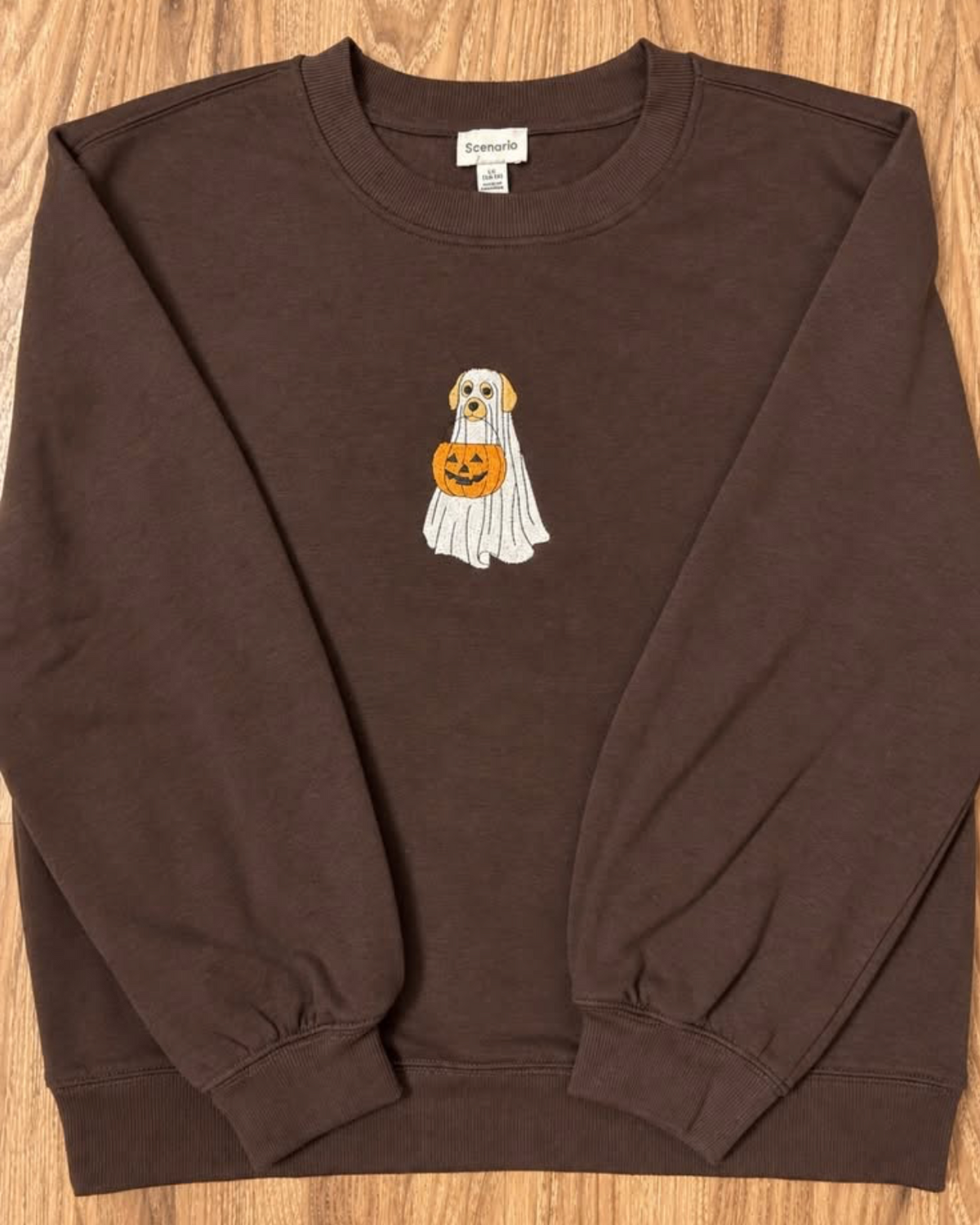 Spooky Pup Embroidered Sweatshirt